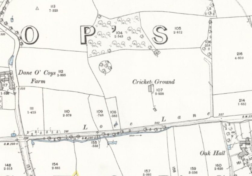 Bishop Stortford - Cricket field : Map credit National Library of Scotland